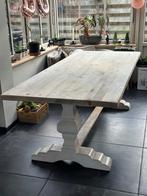 Grenen kloostertafel 240x100 - DIY project, Huis en Inrichting, Ophalen, Gebruikt, 100 tot 150 cm, 200 cm of meer