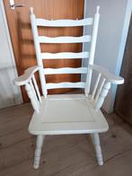 Brocante stoel, Huis en Inrichting, Stoelen, Ophalen, Gebruikt, Wit, Eén