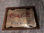 Vintage Coca-Cola Spiegelreclame, Antiek en Kunst, Ophalen of Verzenden, Rechthoekig, Minder dan 50 cm, Minder dan 100 cm