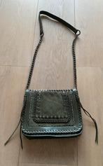Tas leer groen, Sieraden, Tassen en Uiterlijk, Tassen | Schoudertassen, Ophalen of Verzenden, Zo goed als nieuw, Groen, Leer