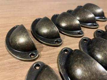 Komgreepjes bronskleurig *nieuw* 1-30st beschikbaar voor biedingen