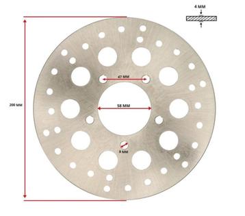NIEUWE Achter Remschijf 200mm Rieju RS1 Evolution 200x58x4,7 beschikbaar voor biedingen