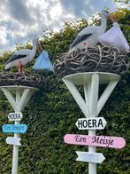Ooievaar te huur baby geboren ooievaarsnest geboorte ei, Kinderen en Baby's, Ophalen, Nieuw, Geboortebord