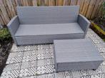 Loungeset - Wicker - zgan, Tuin en Terras, Tuinsets en Loungesets, Ophalen, 3 zitplaatsen, Bank, Zo goed als nieuw