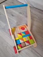 Houten blokkenwagen., Ophalen of Verzenden, Zo goed als nieuw