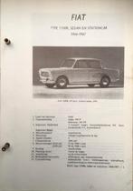 Fiat 1100 1966-67. Olyslagers autotechnisch handboek 62 blz, Ophalen of Verzenden