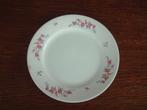 Antiek Regout bordje met bloem roos, Ophalen of Verzenden