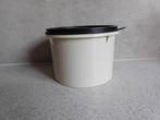 Tupperware Voorraadbus 1 Ltr. Wit Zwart, Ophalen of Verzenden, Zo goed als nieuw, Wit, Overige typen