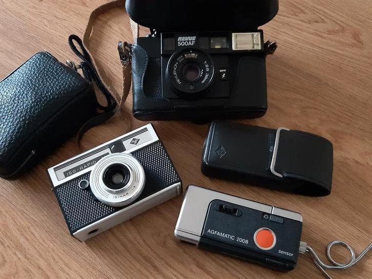 Analoog camera's van ruim 40 en 60 jaar oud, Audio, Tv en Foto, Fotocamera's Analoog, Compact, Overige Merken, Ophalen of Verzenden