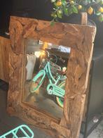 Teak houten spiegel - 100x120 cm, Huis en Inrichting, Woonaccessoires | Spiegels, Ophalen, 100 tot 150 cm, Zo goed als nieuw, 75 tot 100 cm