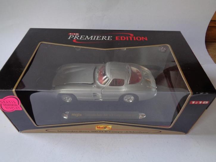Maisto Mercedes-Benz 300 SLR Coupe in doos, 1/18, uit 2000, Hobby en Vrije tijd, Modelauto's | 1:18, Zo goed als nieuw, Auto, Maisto