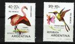 argentinie 1970 pf set vogels birds flamingo kolibrie, Ophalen of Verzenden, Postfris, Dier of Natuur