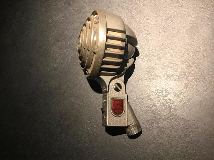 Philips EL 6030 Microfoon - Vintage Jaren '50, Muziek en Instrumenten, Microfoons, Gebruikt, Studiomicrofoon, Ophalen of Verzenden