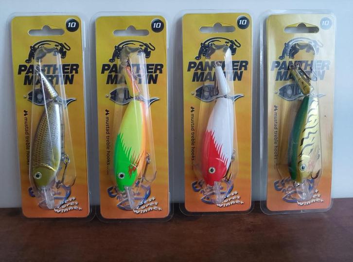 Panther Martin Rollo Minnow | 4 stuks | 6,- euro!, Watersport en Boten, Hengelsport | Roofvissen, Nieuw, Overige typen, Ophalen of Verzenden