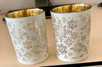 Te koop, Glazen potjes , 2 stuks € 2,00, Ophalen of Verzenden, Zo goed als nieuw, Rond, Glas