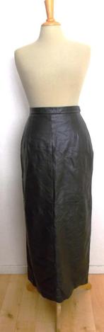 Sexy donkerbruine lange leren rok! 38, Kleding | Dames, Rokken, Maat 38/40 (M), Bruin, Verzenden, Zo goed als nieuw
