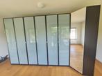 Pax kledingkast met hoekkast, glas deuren. Leveren/monteren, Kledingkast met hoekkast glas deuren, 200 cm of meer, Ikea, Met klep(pen)
