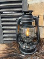 Oude lantaarn stormlamp vintage Black, Ophalen of Verzenden, Minder dan 50 cm