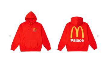 Palace x McDonald's Hoodie Rood - Maat L - Nieuw! beschikbaar voor biedingen