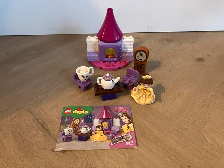 LEGO DUPLO 10877 Belle's Theekransje, Kinderen en Baby's, Speelgoed | Duplo en Lego, Zo goed als nieuw, Lego, Complete set, Ophalen of Verzenden