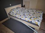Tweepersoonsbed - Stijlvol en Comfortabel!, Huis en Inrichting, Ophalen, Gebruikt, Beige, Tweepersoons