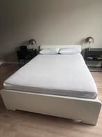 Bed 140x200 cm IKEA MALM wit + LÖNSET lattenbodems, Huis en Inrichting, Slaapkamer | Bedden, Ophalen, Wit, Tweepersoons, 140 cm