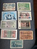 9 bankbiljetten Duitsland vanaf 1904, Ophalen of Verzenden, Duitsland, Setje