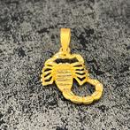 14 karaat gouden hanger schorpioen kettinghanger, Ophalen of Verzenden, Zo goed als nieuw, Goud, Kruis of Symbool