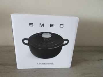 Smeg Gietijzeren Braadpan Zwart Nieuw in de Originele Doos beschikbaar voor biedingen