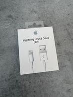 Apple Lightning naar USB Kabel (2m) - Nieuw, Ophalen of Verzenden, Nieuw, Snoer of kabel, Apple iPhone