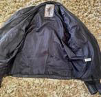 Label Lab Zwart lederen Leather Biker Jacket Jas XL + riem, Jas | leer, Ophalen of Verzenden, A, Tweedehands