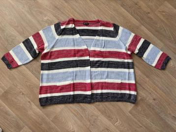 Ulla Popken Vest streep (blauw maat: 58/60 ZGAN/Nieuw beschikbaar voor biedingen