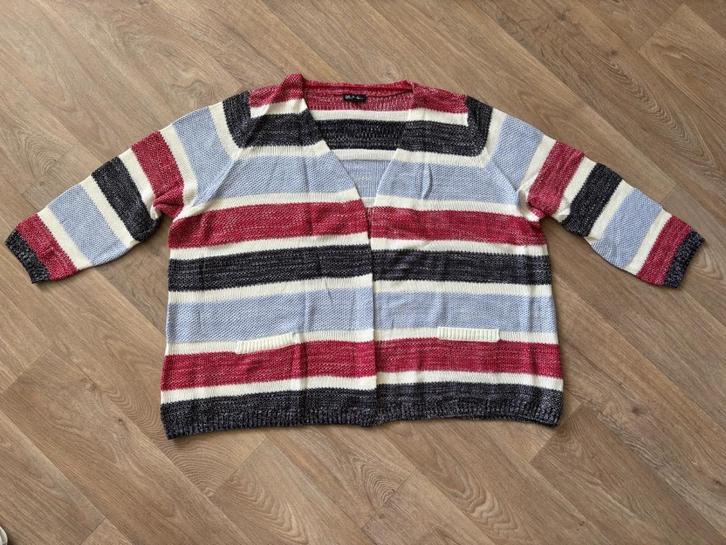 Ulla Popken Vest streep (blauw maat: 58/60 ZGAN/Nieuw, Kleding | Dames, Grote Maten, Zo goed als nieuw, Trui of Vest, Overige kleuren
