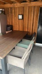 Tuintafel met stoelen, Tuin en Terras, Tuinsets en Loungesets, Ophalen, Zo goed als nieuw