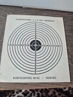 Vintage Schietkaart Wapenhandel A. v.d. Ven - Mommers, Ophalen of Verzenden, Gebruikt