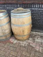 Eikenhouten regenton met los dekske, Ophalen, 150 liter of meer, Zo goed als nieuw, Vv