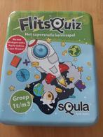 Squala flitsquiz, Hobby en Vrije tijd, Gezelschapsspellen | Kaartspellen, Een of twee spelers, Ophalen of Verzenden, Gebruikt