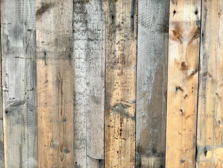 750 m² houten planken 18x115 mm (vloerdelen / dakbeschot), Doe-het-zelf en Verbouw, Hout en Planken, Gebruikt, Plank, Vuren, 300 cm of meer