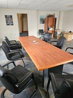 Vergadertafel met stoelen, Huis en Inrichting, Gebruikt, 100 tot 150 cm, 200 cm of meer, Ophalen of Verzenden