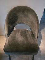 Donkergroene Bommel eetkamerstoel - Vlours, Ophalen, Overige kleuren, Zo goed als nieuw, Eén