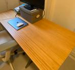 IKEA Bamboo Bureau 140x65, Huis en Inrichting, Bureaus, Ophalen, In hoogte verstelbaar, Zo goed als nieuw, Bureau