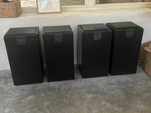 4 stuks vintage Altec Lansing 101 / 105 bookshelf speakers, Audio, Tv en Foto, Luidsprekers, Gebruikt, Front, Rear of Stereo speakers