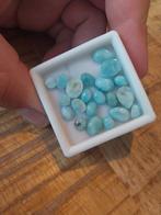 Lot met gemengde larimar cabochons, Sieraden, Tassen en Uiterlijk, Edelstenen, Ophalen of Verzenden