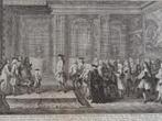 Gravure Openbaar gehoor Cornelis Hop bij Lodewijk XV 1719, Antiek en Kunst, Kunst | Etsen en Gravures, Verzenden