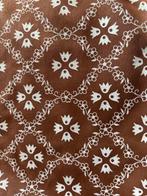 Orgineel jaren 70, gordijnstof, bruin, Ophalen of Verzenden