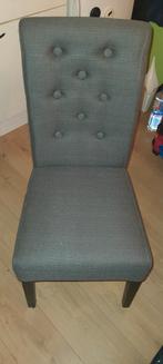 Set van 4 grijze eetkamerstoelen, Huis en Inrichting, Stoelen, Ophalen, Gebruikt, Grijs, Vijf, Zes of meer stoelen