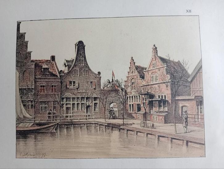 H. Klijn Prent 1895,, Antiek en Kunst, Kunst | Etsen en Gravures, Ophalen of Verzenden