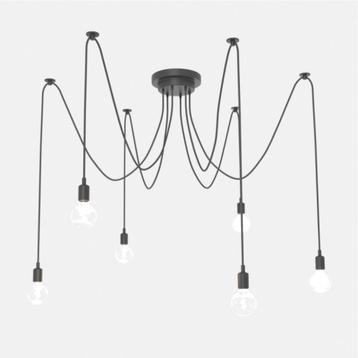 Zwarte Kroonluchter – Modern Design met Vintage Touch beschikbaar voor biedingen
