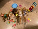 Barbie poppen paardje, fiets, wandelwagen en accessoires, Kinderen en Baby's, Speelgoed | Poppen, Ophalen, Gebruikt, Barbie