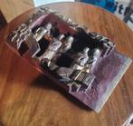 Antiek Chinees houten paneeltje, Ophalen of Verzenden